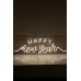 Neon Happy New Year Led Aydınlatma Tabela